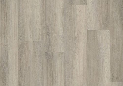 Klik PVC Grijs Beige Eiken Met Geïntegreerde Ondervloer.